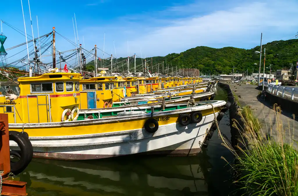 有田市　箕島漁港、女ノ浦海水浴場